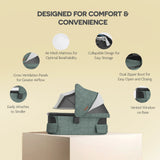 Upp Ababy Bassinet V3 Carbon Frame | Safe Newborn Stroller Carrycot