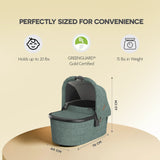 Upp Ababy Bassinet V3 Carbon Frame | Safe Newborn Stroller Carrycot