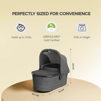 Upp Ababy Bassinet V3 Carbon Frame | Safe Newborn Stroller Carrycot