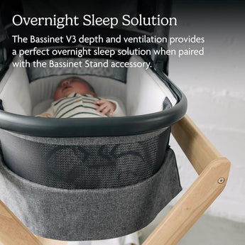 Upp Ababy Bassinet V3 Carbon Frame | Safe Newborn Stroller Carrycot