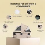 Upp Ababy Bassinet V3 Carbon Frame | Safe Newborn Stroller Carrycot