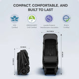 Upp Ababy Minu V3 Stroller | From Birth Compact Travel Stroller