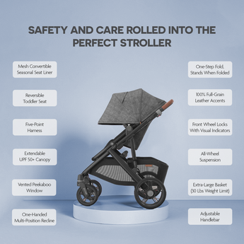 Upp Ababy Vista V3 Stroller Carbon Frame | Premium Family Buggy