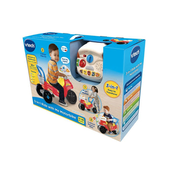 V Tech 3 In 1 Ride With Me Motorbike