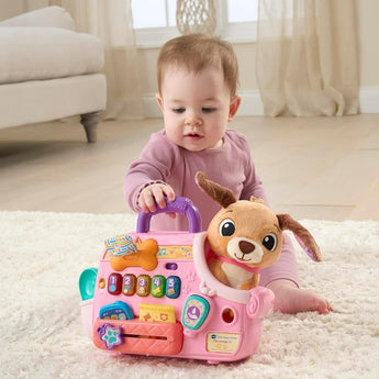 V Tech Baby Cutie Puppy Carrier Interactive Role Play