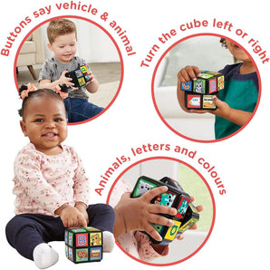 V Tech Baby Twist & Teach Animal Cube Sensory Toy | Baby