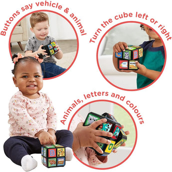 V Tech Baby Twist & Teach Animal Cube Sensory Toy | Baby