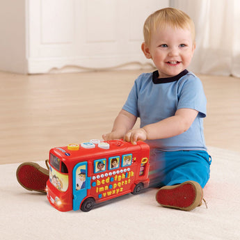 V Tech Interactive Playtime Bus With Phonics V Tech Red | Pre School