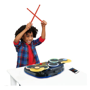 V Tech Kidi Dj Drums Light Up Kit Bluetooth | Kids Music