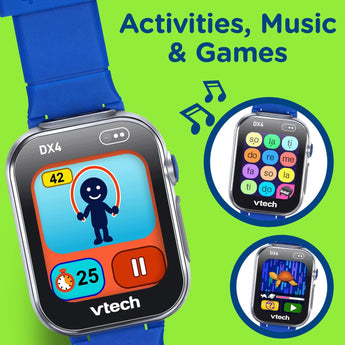 VTech Kidi Zoom Smartwatch Dx4 Blue Camera & Games, Video Recorder, Voice Changer