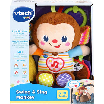 V Tech Swing & Sing Monkey Sensory Fun On The Go | Eit