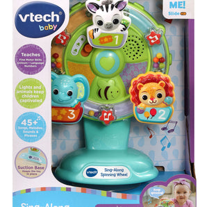 V Tech Sing A Long Spinning Wheel Multicolour | Features 10 Happy Melodies, 4 Sing Along Songs And Lots Of Spinning!| Suitbale Ages 6m + Up