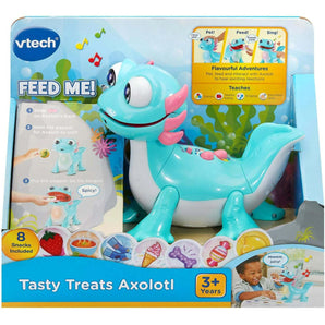 V Tech Tasty Treats Axolotl – Interactive Toddler Toy With Fun Reactions, Pretend Snacks & Educational Songs | Learning Toy For Kids Ages 1 4