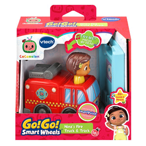 VTech CoComelon Go! Go! Smart Wheels Nina’s Fire Truck & Track
