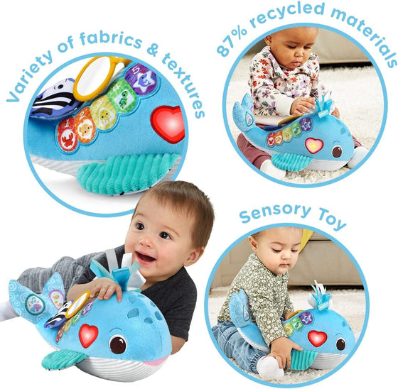 Baby Snuggly Sounds Whale, Baby Sensory Toy with Lights