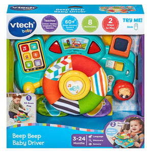 V Tech Baby Beep Beep Driver – Interactive Steering Wheel Toy With Lights, Sounds, Buttons & Textures | Educational Toy For Babies 3–24 Months+