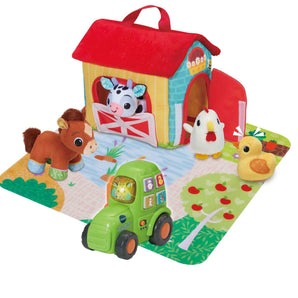 VTech Farmyard Animals Soft Play Set – Interactive Baby Toy with Plush Farm Animals