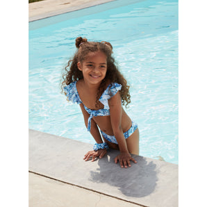 Marie Raxevsky Girl's Blue Bikini Swimsuit