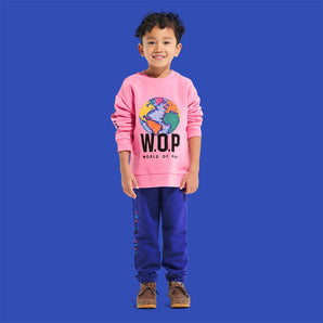 Children’s Embroidered Jogging Pants in Organic Cotton