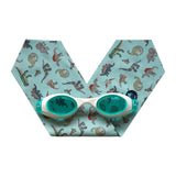 Waterplops Boy Swimming Goggles Dinosaurs Vert Design | Swim
