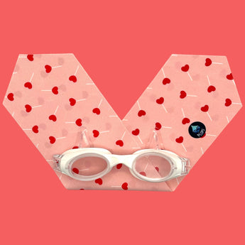 Waterplops Girl Swimming Goggles Heart Lollipop Design | Swim