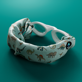 Waterplops White Junior Swimming Goggles â€“ Ultra Soft Band With Green Dinosaurs | Swim Accessories