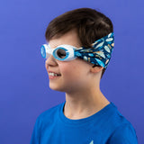 Waterplops White Junior Swimming Goggles â€“ Ultra Soft Band With Surf | Swim Accessories