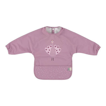 Waterproof Long Sleeve Bib With Pocket Mrs. Peacock
