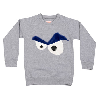 Wauw Capow Grey Blue Cooper Sweatshirt | Kids Fashion
