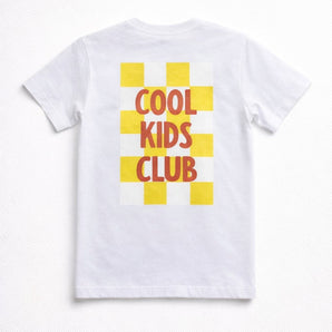 White Cool Kids Club Boys T-shirt  With Print  On The Back