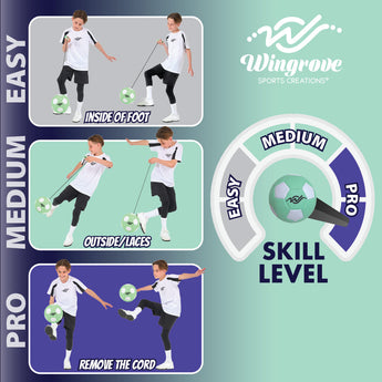Wingrove Size 3 Interactive Training Football | Voice Command Skills Ball For Kids