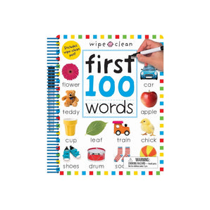 Wipe Clean: First 100 Words Extended Edition: Includes Wipe Clean Pen