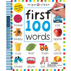 Wipe Clean: First 100 Words Extended Edition: Includes Wipe Clean Pen