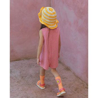 Yell Oh! Seersucker Rose Girls Jumpsuit | Jumpsuit Girl