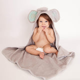 Zoocchini Baby Hooded Towel | Cotton Terry Absorbent Bath Wrap
