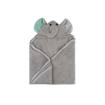 Zoocchini Baby Hooded Towel | Cotton Terry Absorbent Bath Wrap