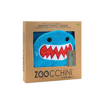 Zoocchini Baby Hooded Towel | Cotton Terry Absorbent Bath Wrap