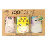 Zoocchini Organic Potty Training Pants 3 Pack | Toddler Underwear Set