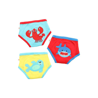 Zoocchini Organic Potty Training Pants 3 Pack | Toddler Underwear Set