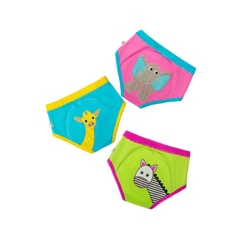 Zoocchini Organic Potty Training Pants 3 Pack | Toddler Underwear Set