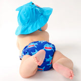 Zoocchini Reusable Swim Diaper & Sun Hat Set | Upf 50+ Baby Swimwear