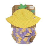 Zoocchini Reusable Swim Diaper & Sun Hat Set | Upf 50+ Baby Swimwear