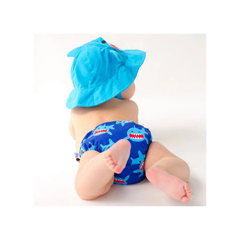 Zoocchini Reusable Swim Diaper & Sun Hat Set | Upf 50+ Baby Swimwear