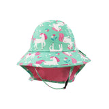 Zoocchini Unicorn Cape Sun Hat Upf 50+ | Kids Uv Protection Hat