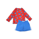 Zoocchini Upf 50+ Rashguard Swim Top & Short Set For Kids