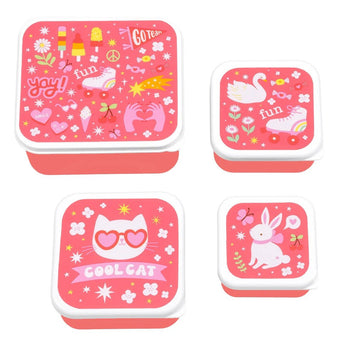 A Little Lovely Company Lunch And Snack Box Set | Kids Multi Piece Mealtime - My Little Thieves