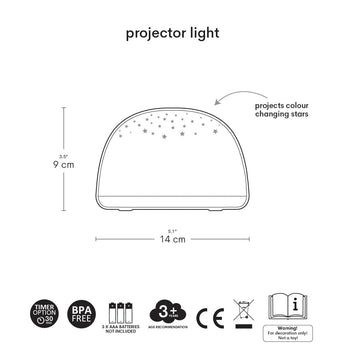 A Little Lovely Company Projector Light Rotating Lamp | Kids - My Little Thieves