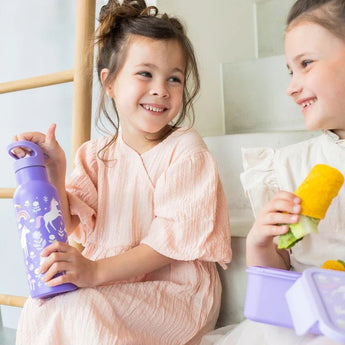 A Little Lovely Company Stainless Steel Water Bottle 500ml | Kids School Bottle - My Little Thieves