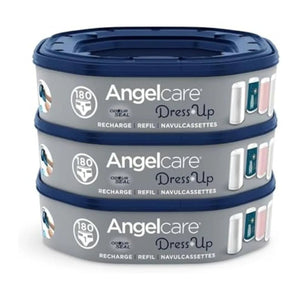 Angelcare 3 Pack Refill Octagonal Grey Blue | Active - My Little Thieves