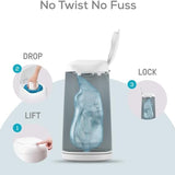 Angelcare Dress Up Nappy Pail Octagonal White | Diaper Disposal - My Little Thieves